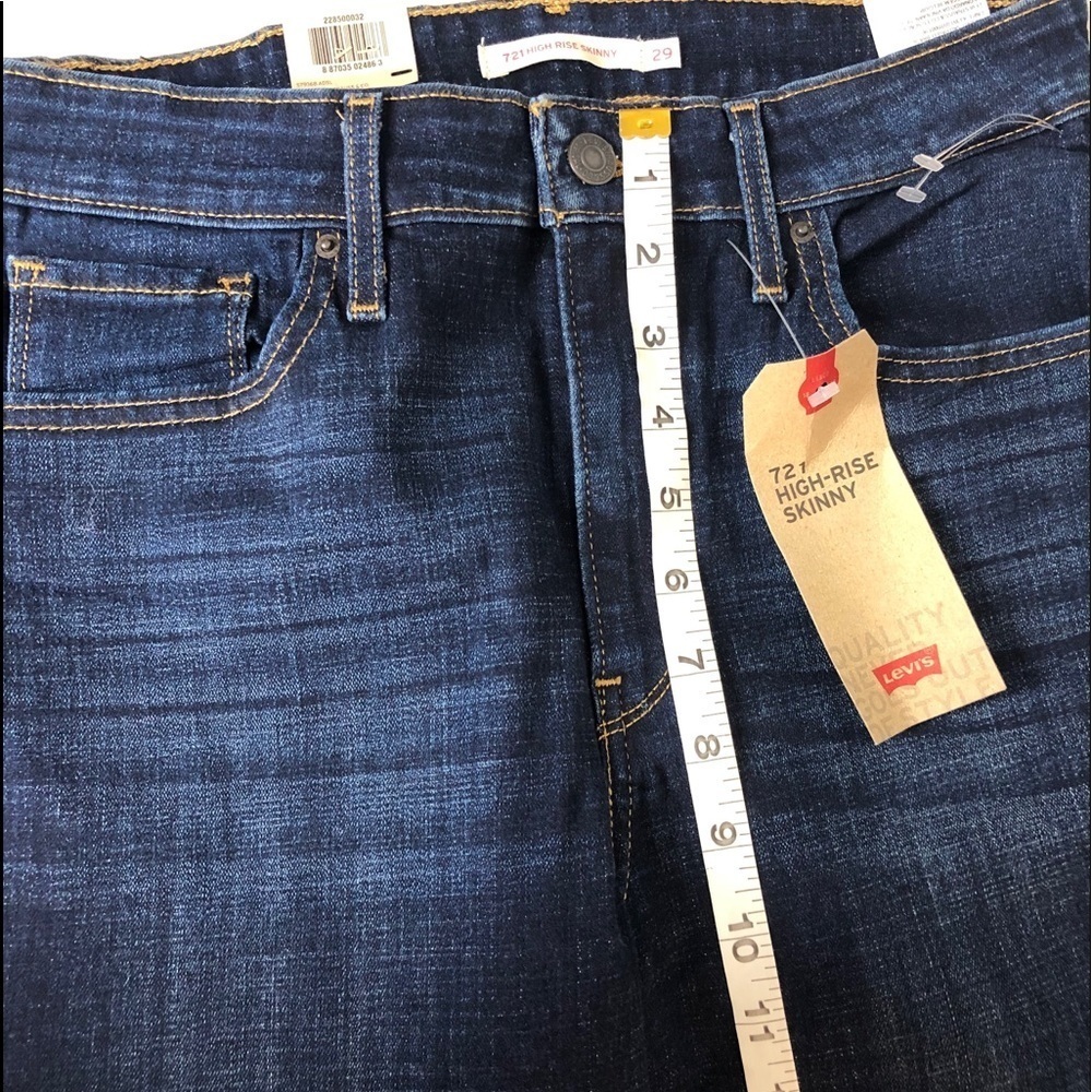 Levi’s women 721 High-Rise Skinny Ankle fringe - Picture 7 of 8